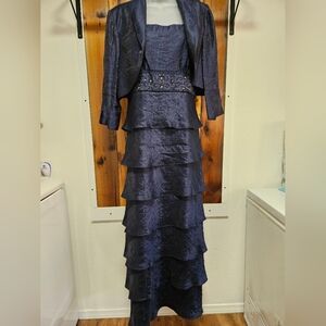 R&M Richards Navy Dress with Jacket